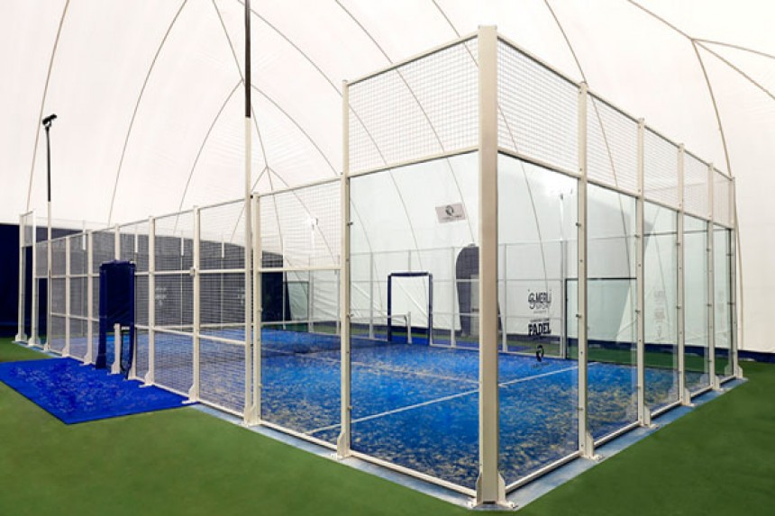 Copertura pressostatica per campi da Padel