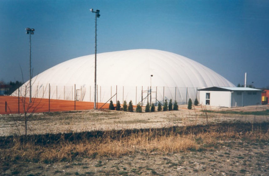 Vista di un pallone pressostatico