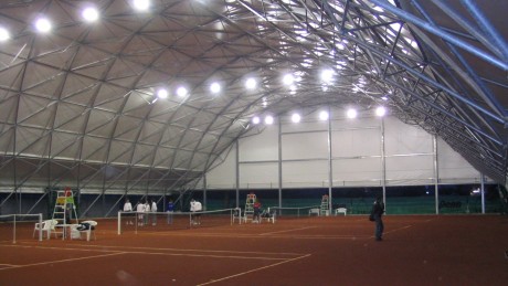 Sports facilities covers with geodetic structures