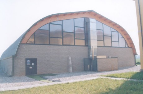 Lamellar Wood sports halls